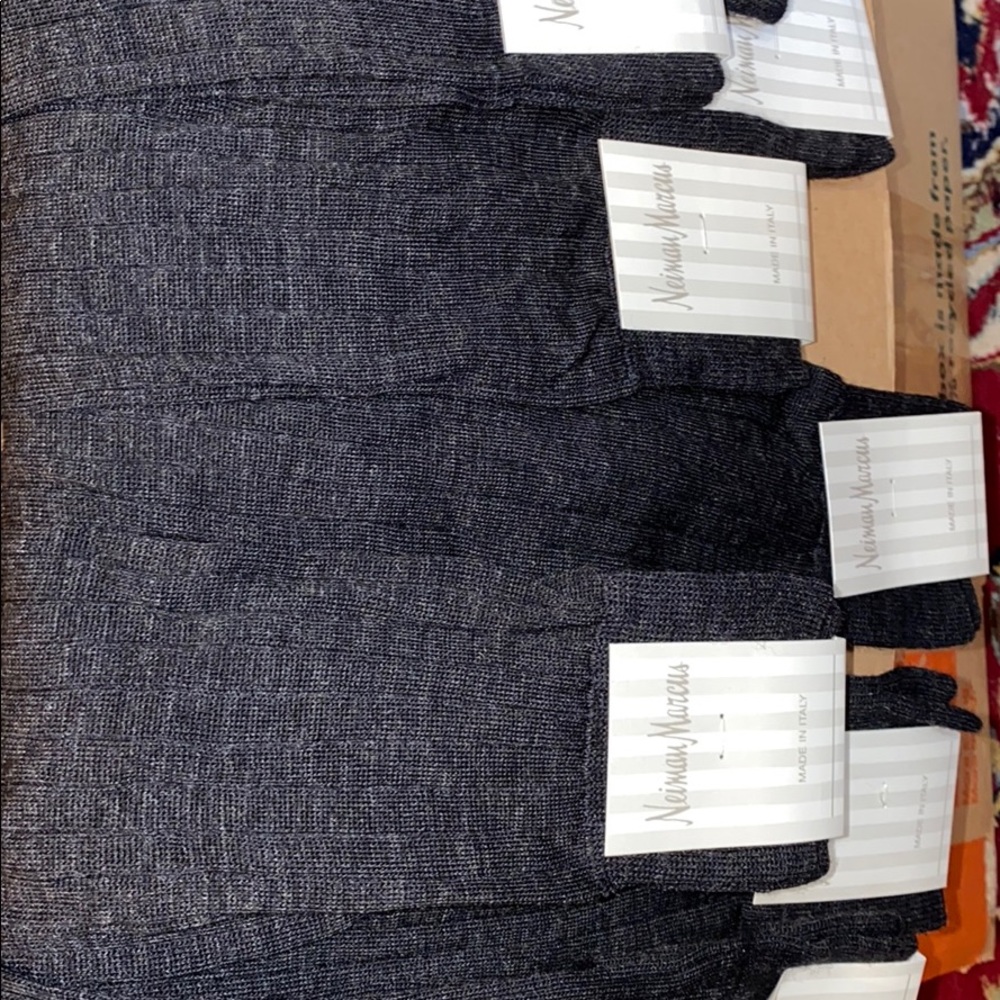 Neiman Marcus Dark Grey Socks